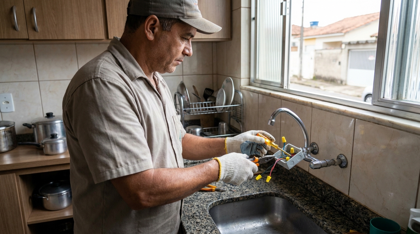 Adequação de Ponto Elétrico em Aparecida de Goiânia‑GO