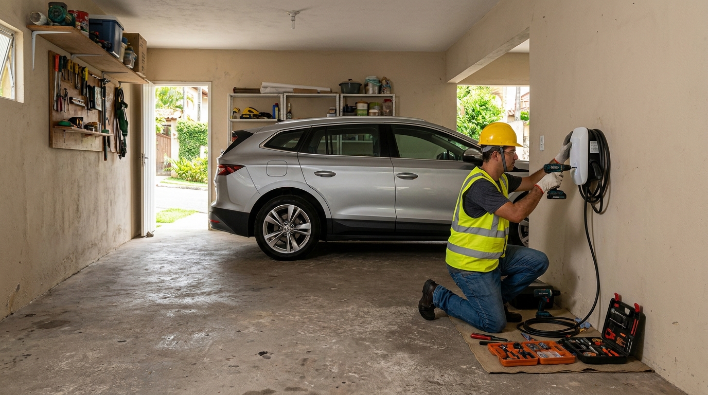 Instalação em Garagem ou Condomínio em Aparecida de Goiânia‑GO