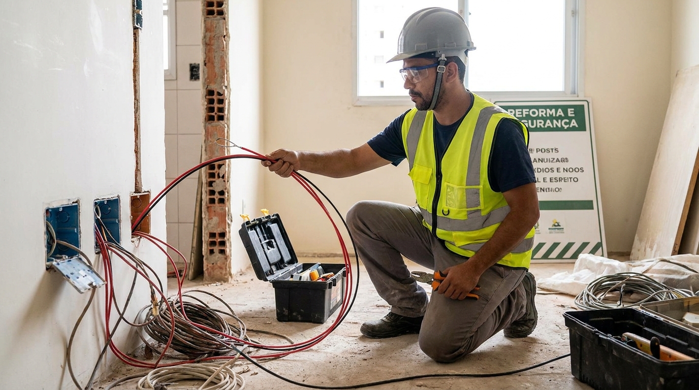Substituição de Fios Antigos em Aparecida de Goiânia‑GO
